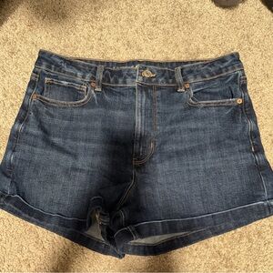 American Eagle Outfitters Dark Blue Denim Shorts